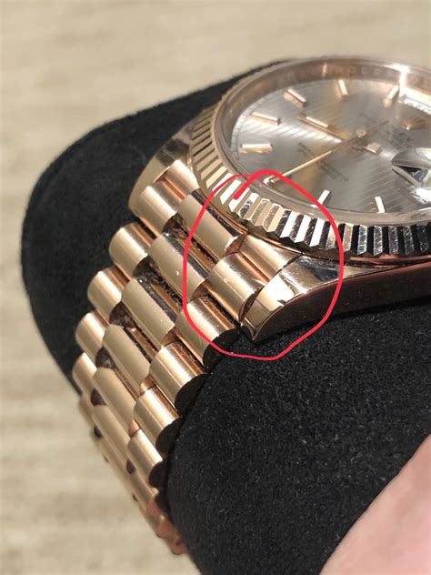 chipped rolex case|rolex watch scratch repair.